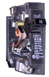 open circuit breaker front view