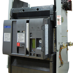 ABB Power Break II insulated case circuit breaker in an industrial setting
