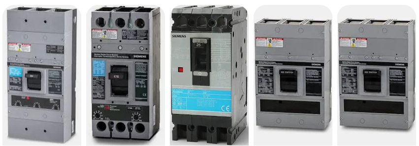 Siemens Sentron molded case breaker examples
