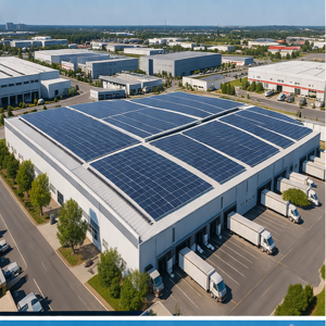 industrial solar rooftop installation