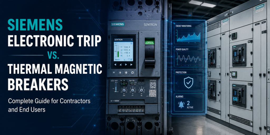 Siemens Electronic Trip vs Thermal Magnetic Breakers