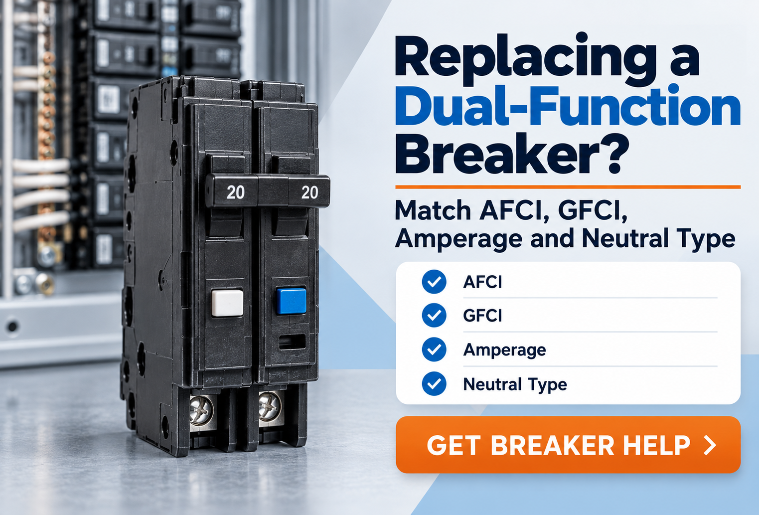 Siemens QDF dual-function breaker replacement